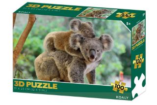 Obrázek z Puzzle 3D - Koaly 100 dílků 